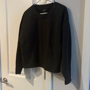 Banana Republic Women's charcoal Crewneck Sweater